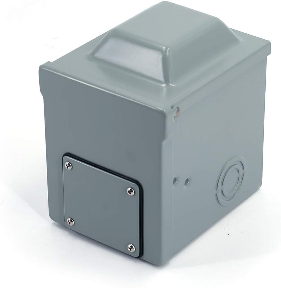 UTSAUTO 30 Amp RV Power Outlet Box Enclosed Lockable Weatherproof Outdoor Electrical 125 Volt Receptacle Plug Box Nema TT-30R Receptacle for RV