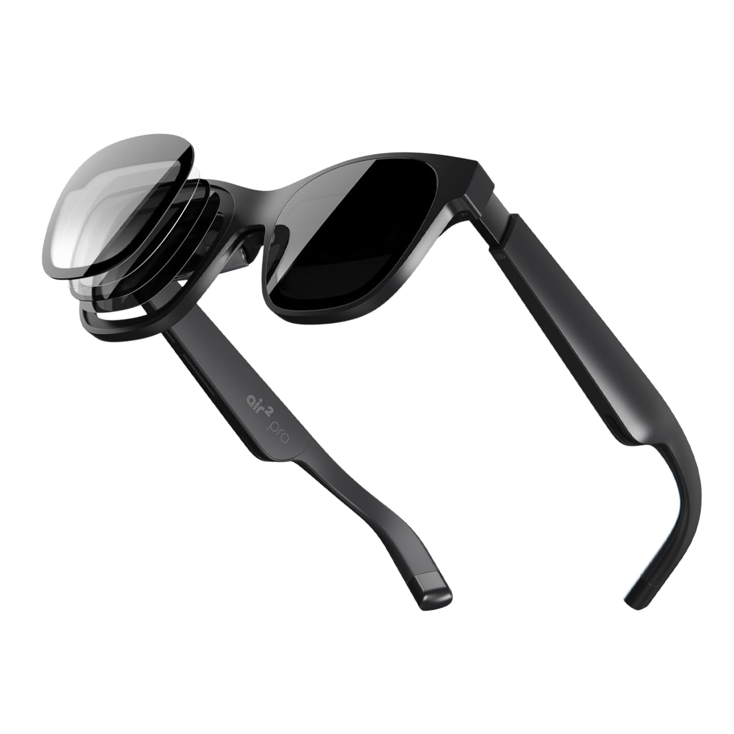 XREAL Air 2 Pro AR Glasses, The Ultimate Wearable Display with 3-level Electrochromic Dimming, 75g 120Hz 130", Smart Glasses, Gaming monitor