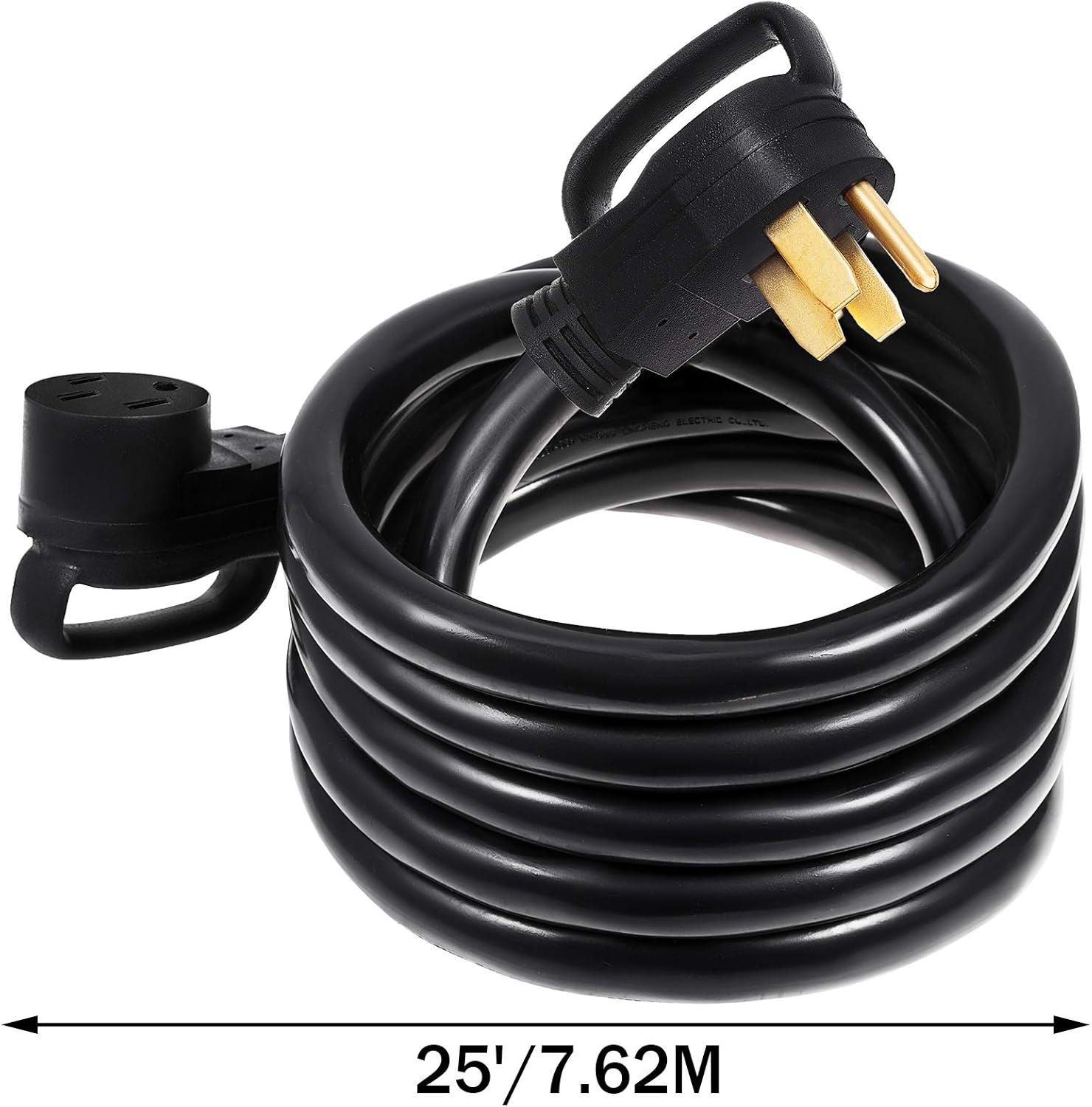 Mophorn 25Ft 50 Amp RV Extension Cord Durable Premium Power Cord RV 26.5mm Wire Diameter Extension Cord Copper Wire RV Cord Power Supply Cable for