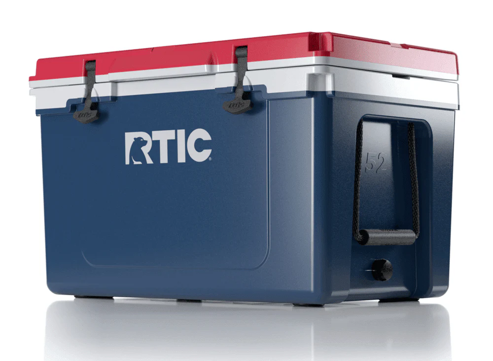 RTIC 52 QT Ultra-Light Hard-Sided Ice Chest Cooler, Dark Grey And Cool Grey, Fits 76 Cans