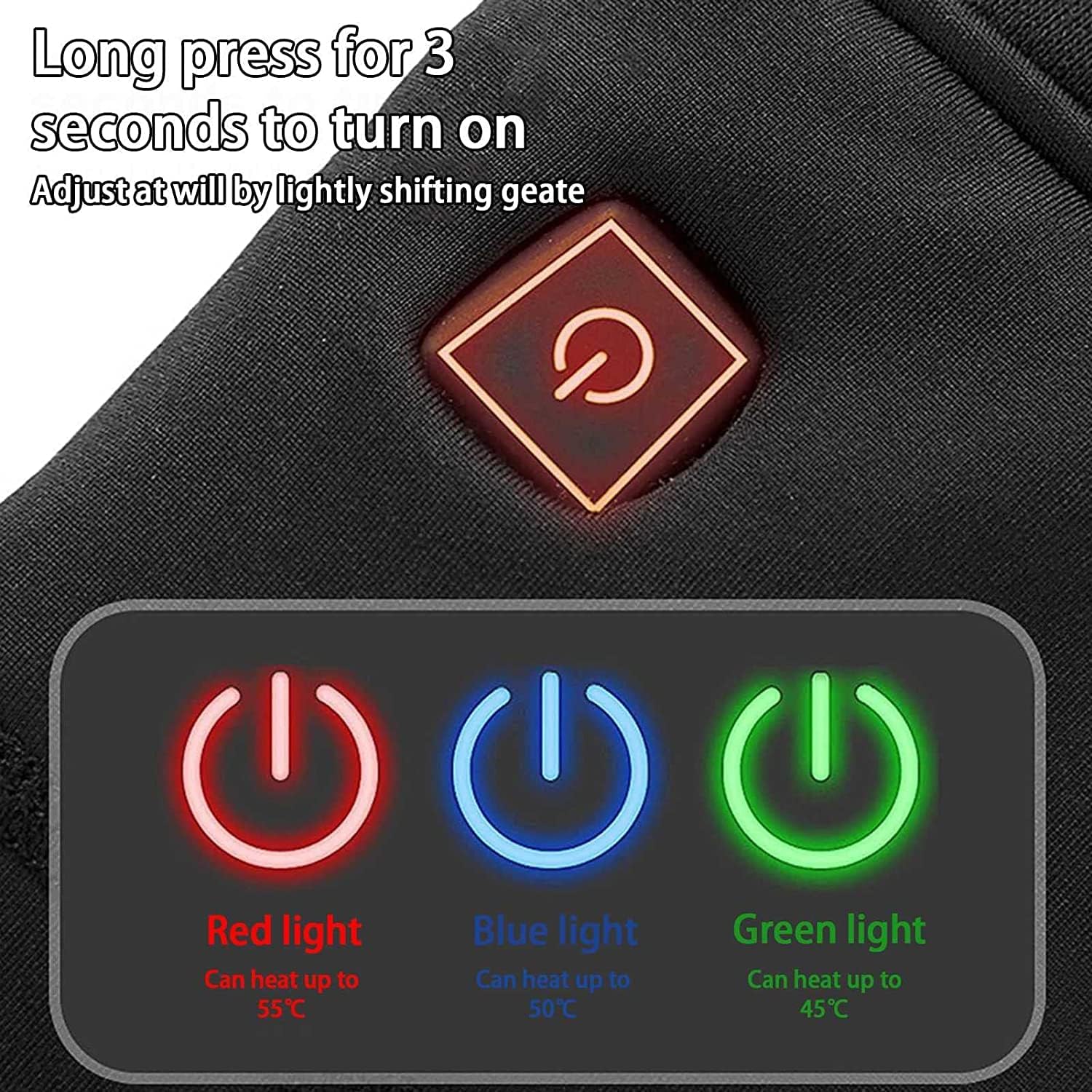 Safety Certification Men's Heating Underwear Thermal Suit, USB Insulation Heating Underwear Thermal Suit, with 3 Heating Levels and 9 Heating Zones