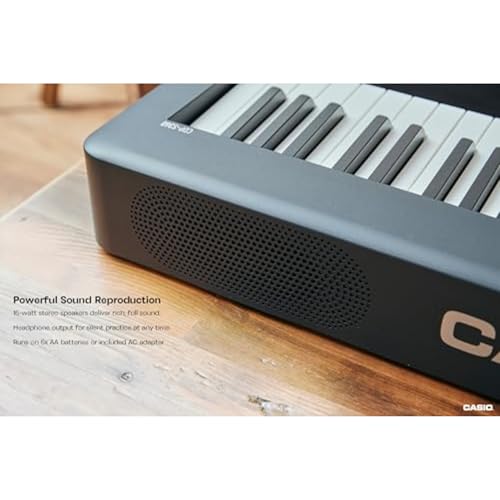 Casio CDP-S360 Slim 88-Key Weighted Digital Piano | Portable, Lightweight & Compact | 700 Tones, 200 Rhythms | Songwriting tools | USB-MIDI