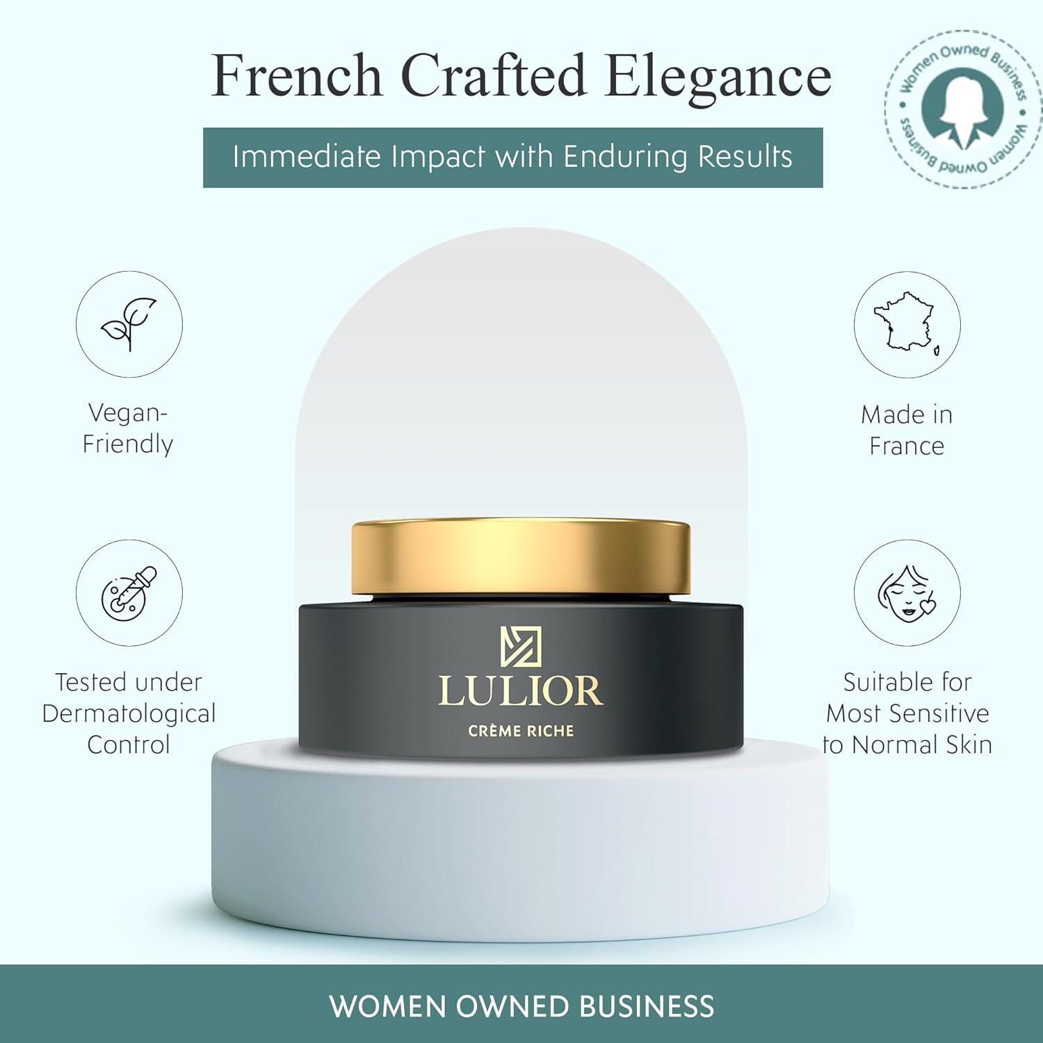 Rich Cream | Luxurious Anti Aging Face Cream With Vegan Collagen and Blue Filter | Anti Aging Moisturizer for Face | Protects Against Screen | Face