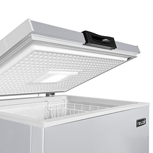 Newair 13.8 cu. ft. Upright Freezer, Fridge Freezer Convertible, Garage Ready Refrigerator, Frost Free Freezer with Door Alarm, Stand up Deep Freezer