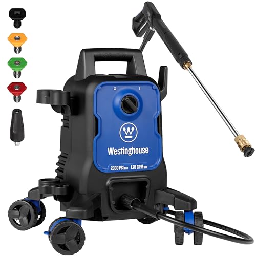 Westinghouse ePX3050 Electric Pressure Washer, 2100 Max PSI 1.76 Max GPM with Foam Cannon, for Cars/Fences/Driveways/Home/Patios