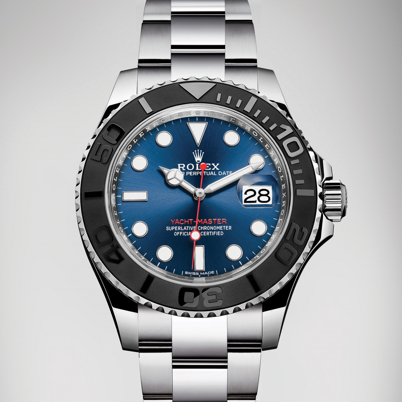 Yacht Master 1 ( Black & Blue Dial ) Stainless Steel 40mm