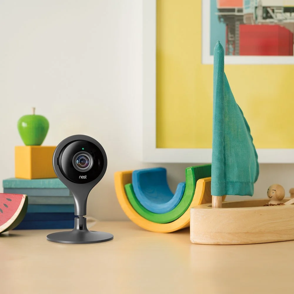 Google Nest Cam Wired Indoor Home Security, 24/7 Live & Night Vision, Black