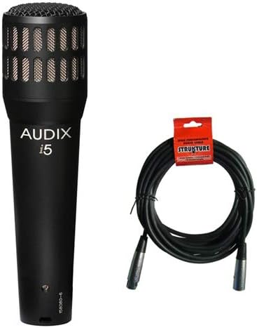 Audix i5 Dynamic Instrument Cardioid Microphone with XLR- XLR Cable