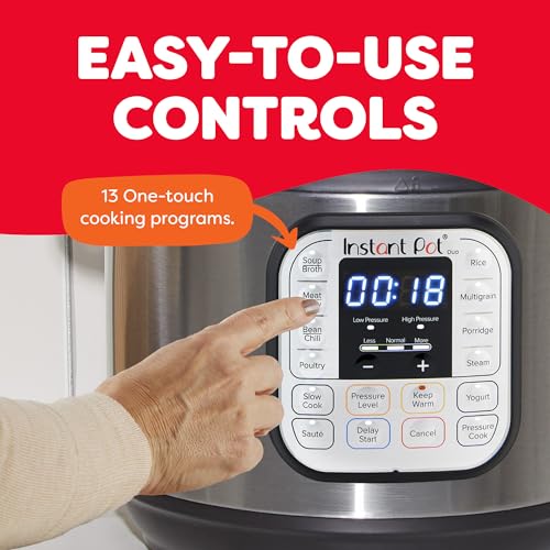 Instant Pot Duo Crisp 11-in-1 Air Fryer and Electric Pressure Cooker Combo with Multicooker Lids that Air Fries, Steams, Slow Cooks, Saut&eacute;s