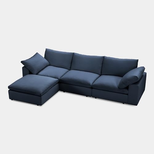 Cloud Couch Oversized Modular Sectional Sofa True Relax Comfy Couches Wide&Deep Seat Sofas for Living Room Metal Frame Furniture Sets