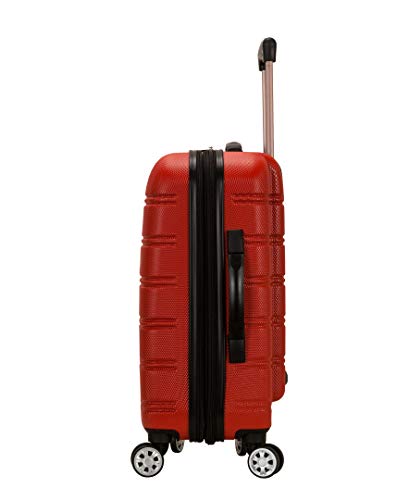 Rockland Melbourne Hardside Expandable Luggage with Spinner Wheels, 2TONENAVY, 2 Piece (20/28)