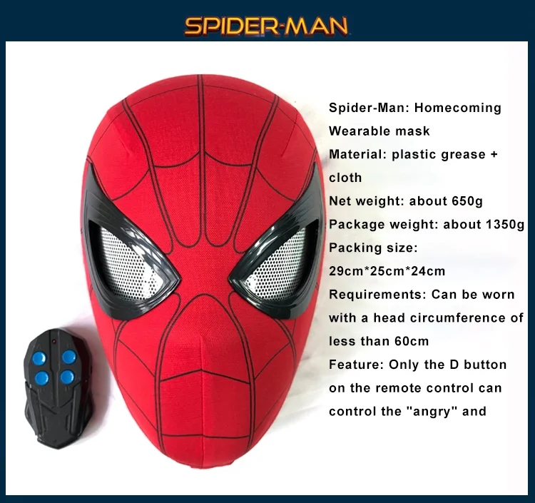 Farontor Iron Man Helmet Electronic Mark 5 Helmet Wearable Iron-man Mask with Sounds & LED Eyes 1:1 Model