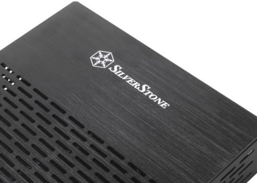 Silverstone Tek Aluminum Top Cover/Steel Body Thin Mini-ITX Media Center/HTPC Case PT13B - Black Pack of 2