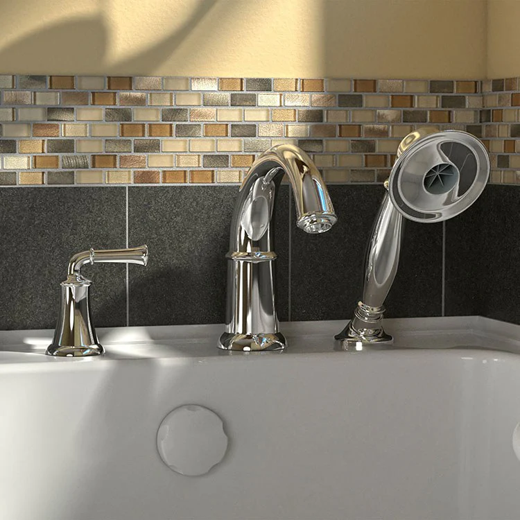 3060 Series 30"W x 60"L Gelcoat Walk-In Soaking Bathtub with Left-Hand Drain/Faucet