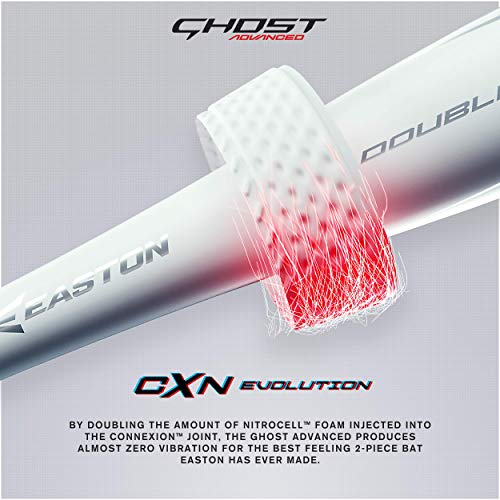 Easton | GHOST ADVANCED Fastpitch Softball Bat | Approved for All Fields | -11 / -10 / -9 / -8 | 2 Pc. Composite