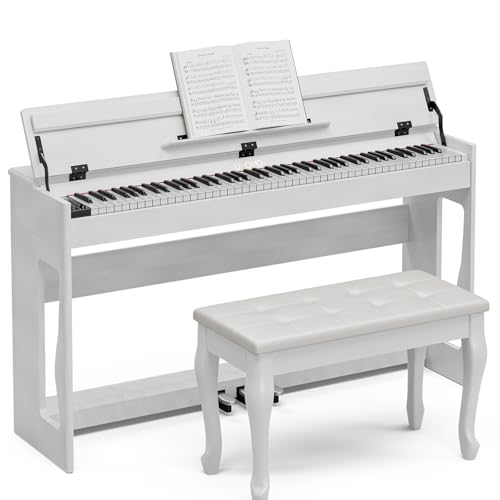 UMOMO 88 Weighted Key Digital Piano with Duet Piano Bench
