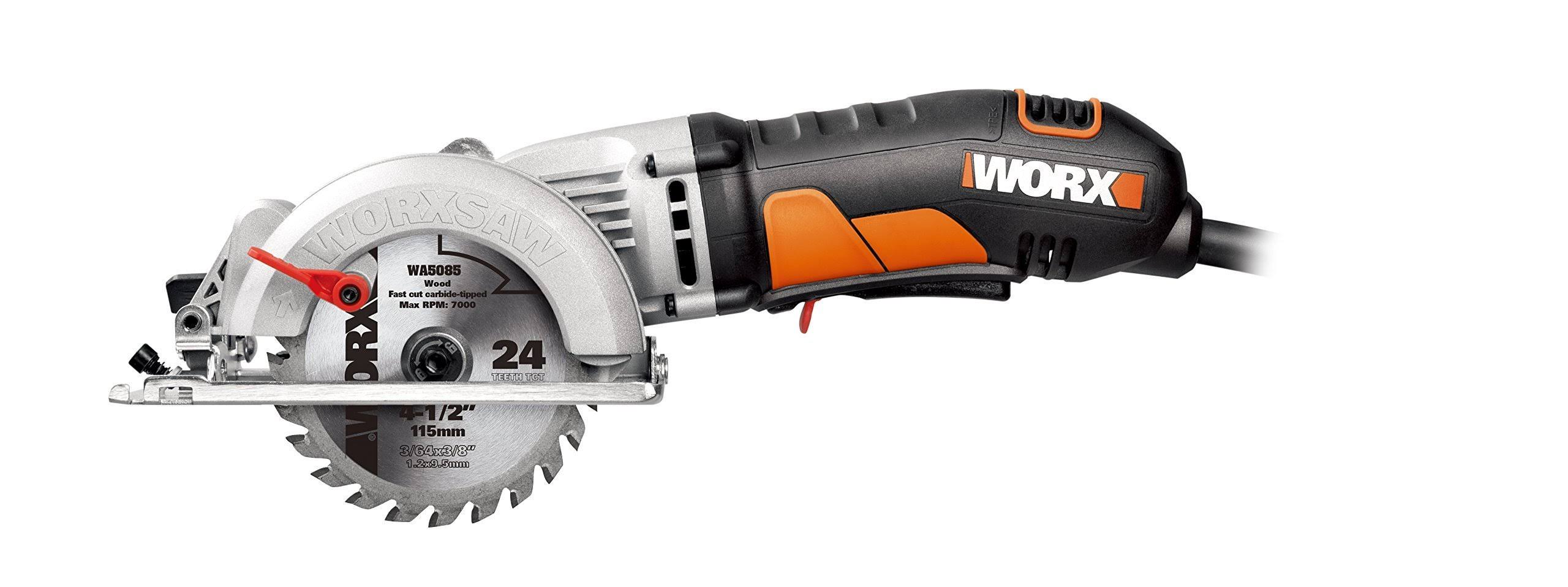 Worx Worxsaw 4-1/2x22 Compact Circular Saw - Wx429l