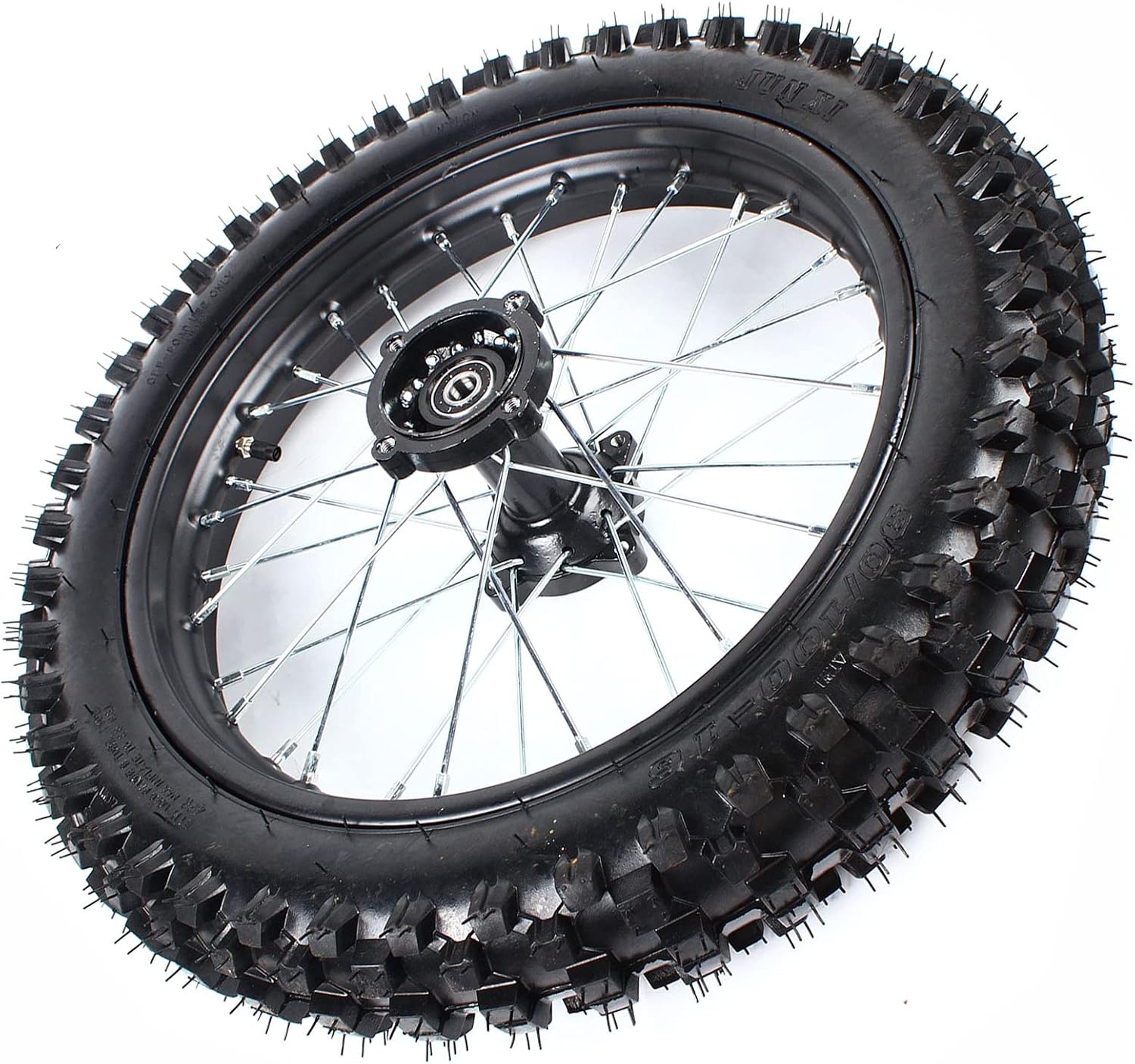 16in 90/100-16 Rear Tire Rim Wheel & Sprocket Tire Assembly for Dirt Pit Bike TTR125 KX100 CRF100