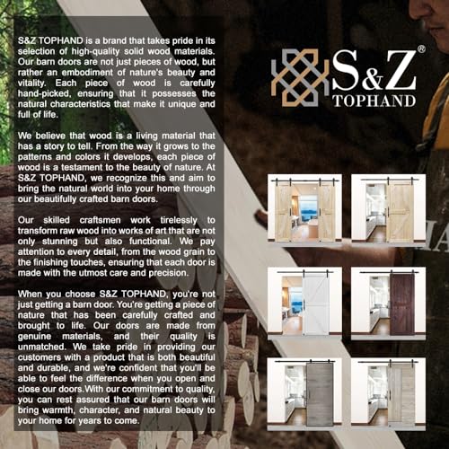 S&Z TOPHAND® 36in x 84in Barn Door