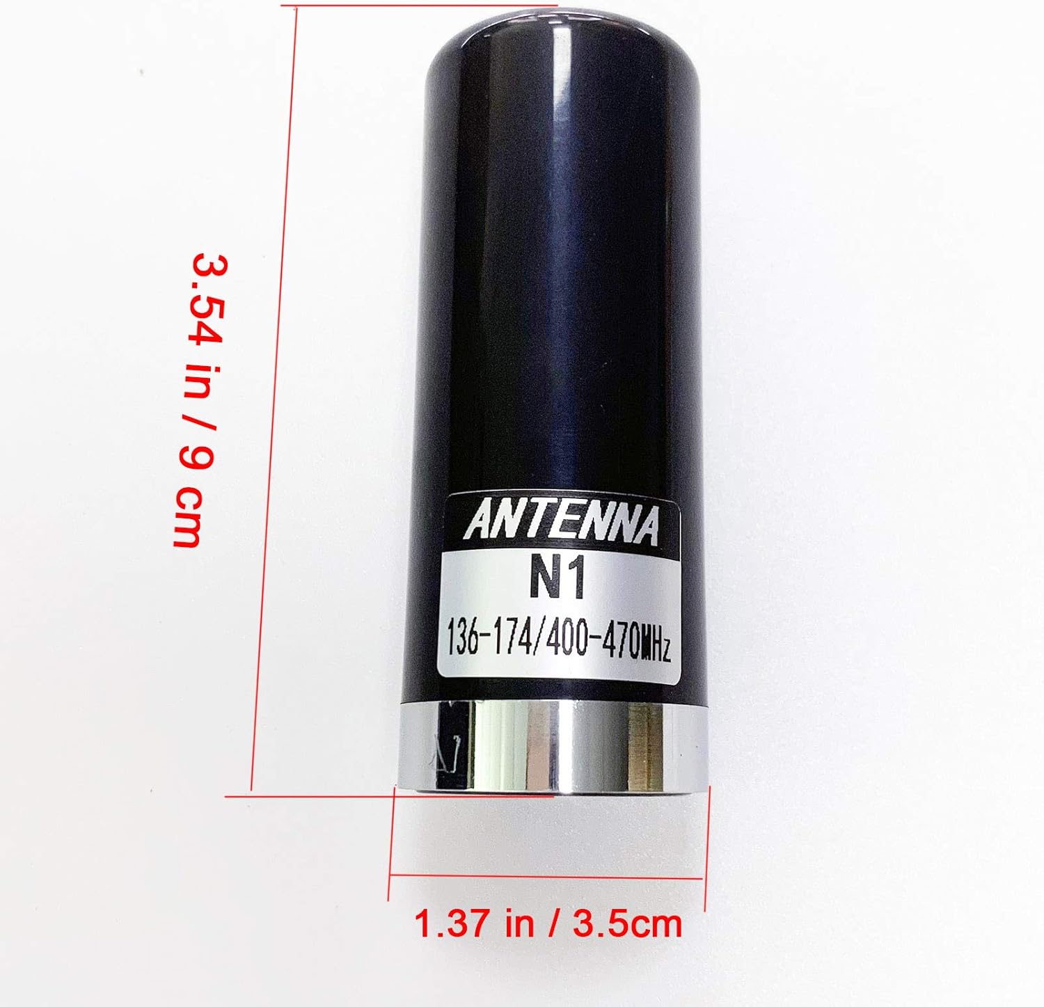 Mobile Radio Antenna N1 Dual Band VHF 136-174MHz UHF 400-470MHz, Mount Magnetic Base with PL259 Male Connector 13 feet(4 m) Cable