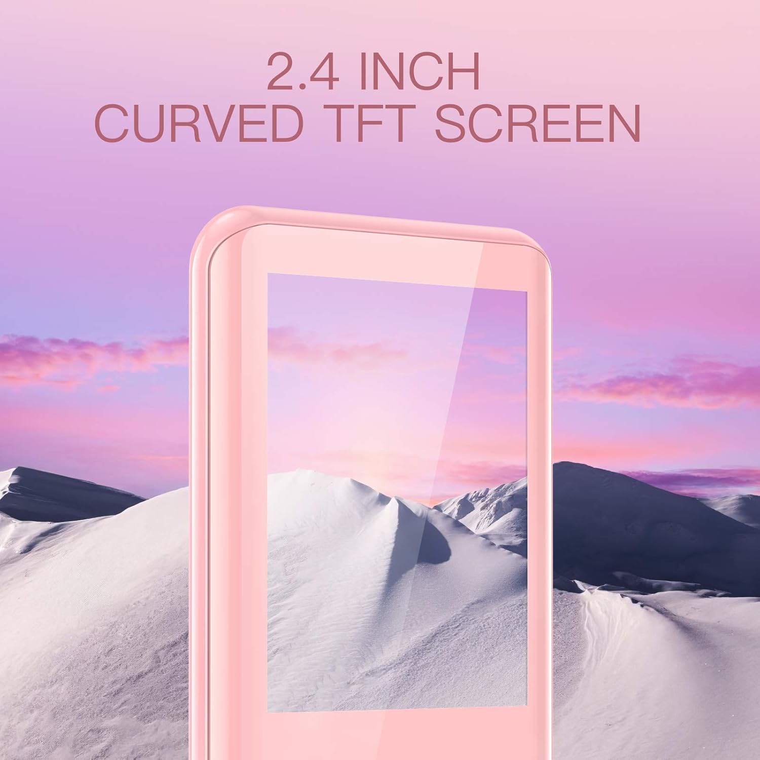 32GB MP3 Player with Bluetooth 5.0, AGPTEK A17X 2.4" Curved Screen Music Player with Speaker Lossless Sound with FM Radio, Voice Recorder