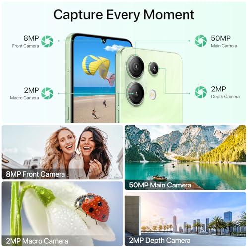 UMIDIGI G9 5G Cell Phone, Android 14 Unlocked Phones, 12(6+6) GB +128GB/1TB TF Expand, 5G Dual SIM, 50MP Camera, 6.75" HD+ 90Hz Display
