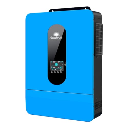 SUNGOLDPOWER 10000W DC 48V UL1741 Solar Inverter,Split Phase,Built-in 2 MPPT Solar Controllers,Max. 200A Battery Charging