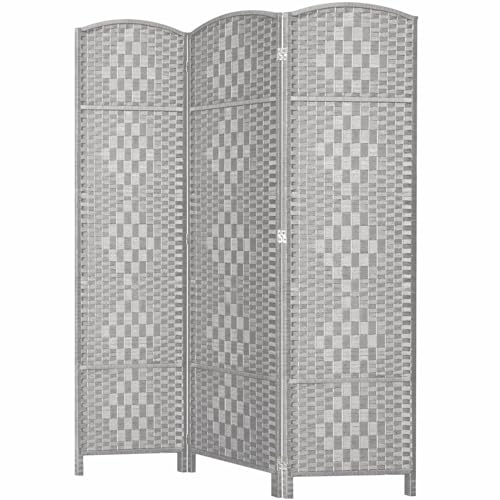 Room Divider, Room Dividers and Folding Privacy Screens, 16in Privacy Screen, 6 Panel Temporary Wall Partitions, 6ft Space Separation Panel Screen