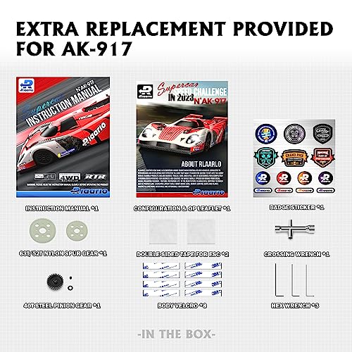 AMORIL 1/10 RTR Brushless Fast RC Cars for Adults,Max 50mph Hobby Electric Off-Road Monster Truck