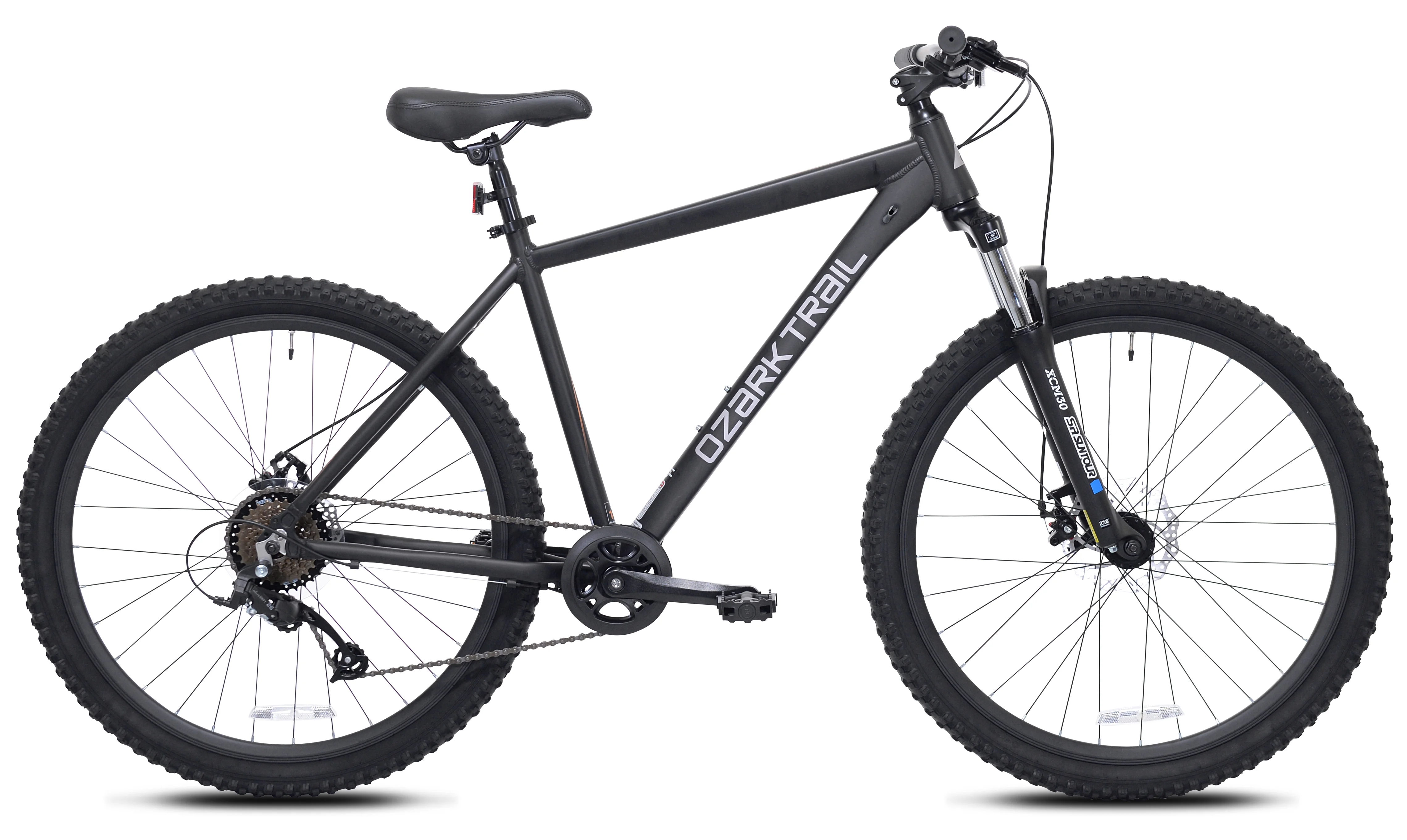 Ozark Trail 27.5 Vibe Mountain Bike, Medium Frame, Black, Adult, Unisex