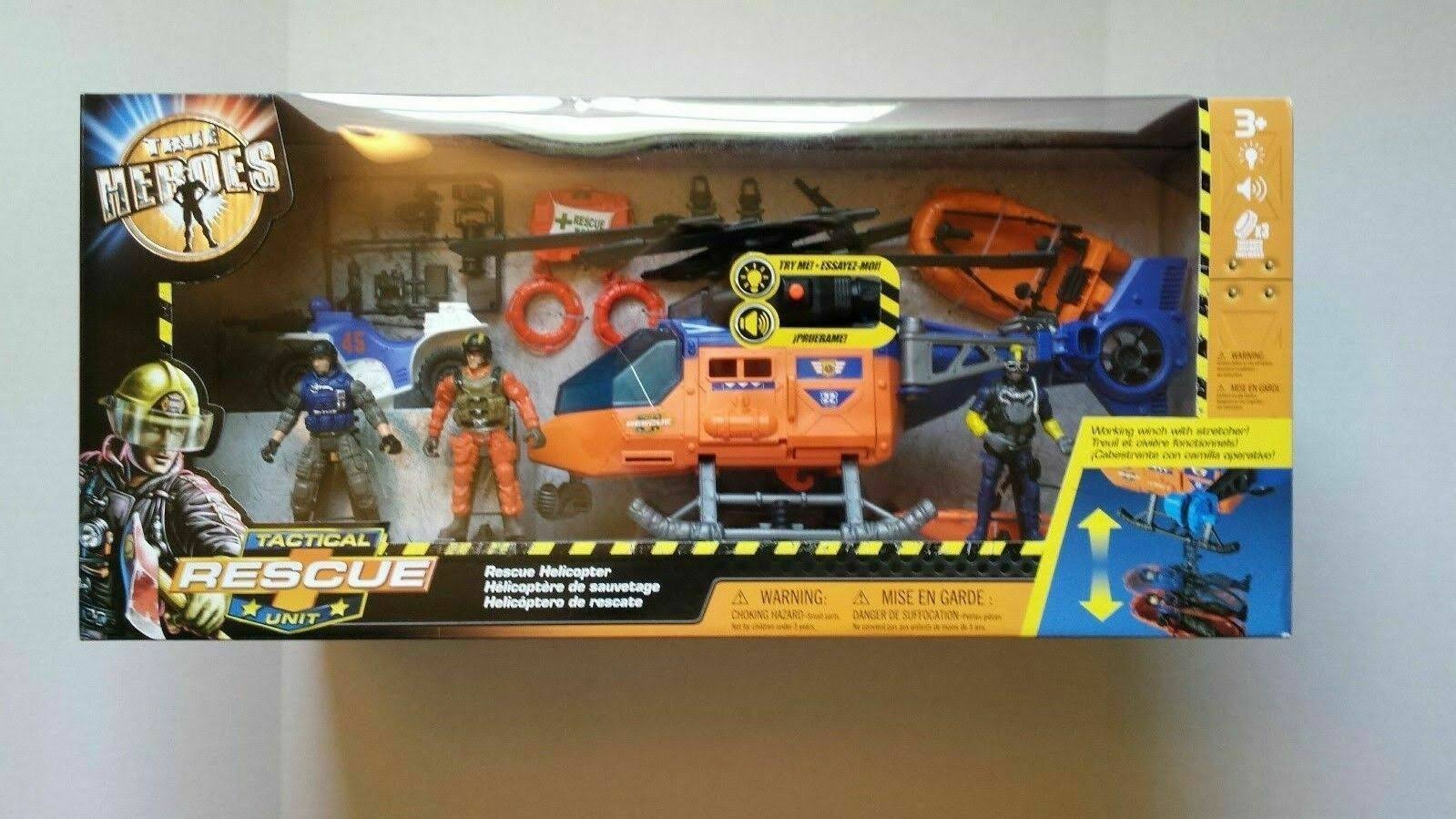 True Heroes Rescue Helicopter Tactical Unit Playset