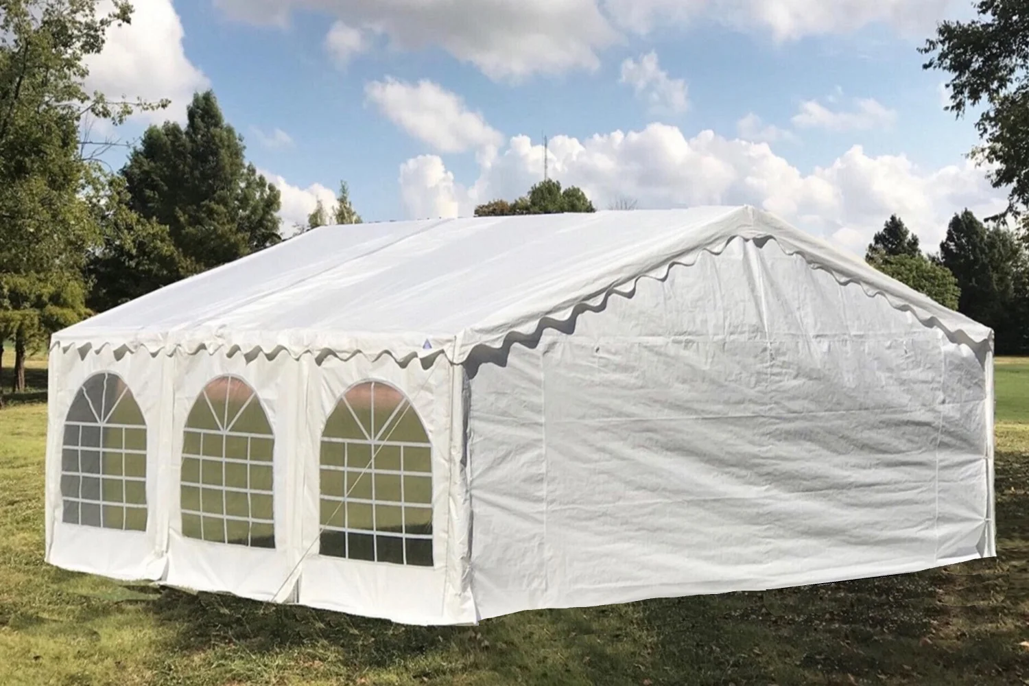 Delta Canopy 20'x16' Budget PE Party Tent Wedding Tent Outdoor Event Canopy Shelter with Waterproof Top