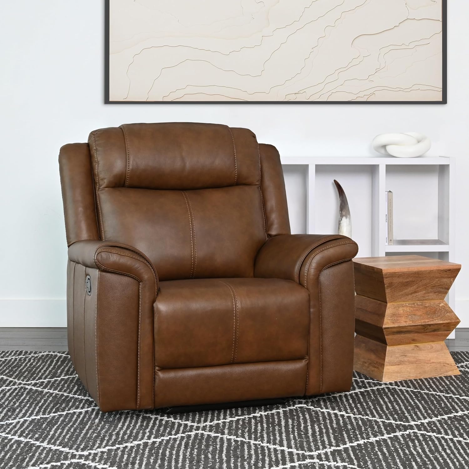 Abbyson Living Giles Recliner, Brown