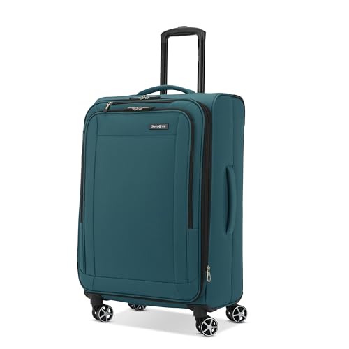 Samsonite Saire LTE Softside Expandable Luggage with Spinner Wheels, 3-Piece Set (20/25/28), Caribbean Blue