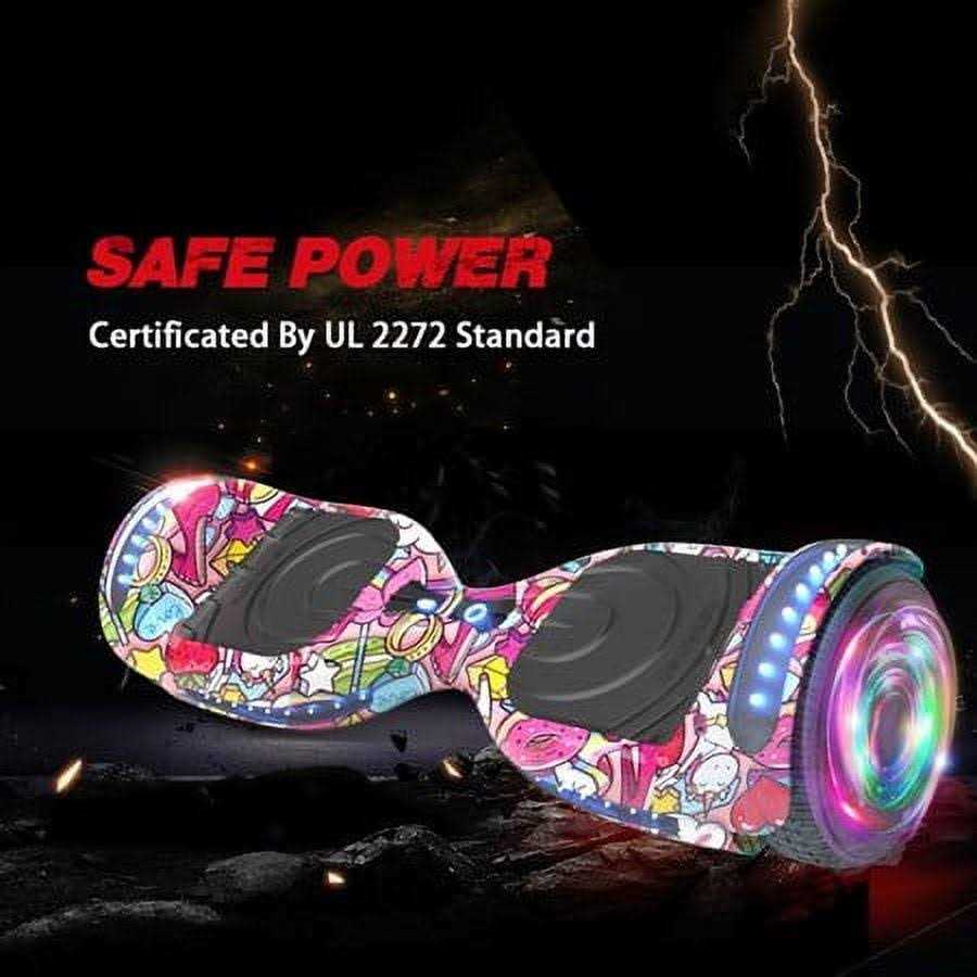 Hoverstar Flash Wheel Hoverboard 6.5 In. Bluetooth Speaker with LED Light Self Balancing Wheel Electric Scooter - Sports Supplies Online Store