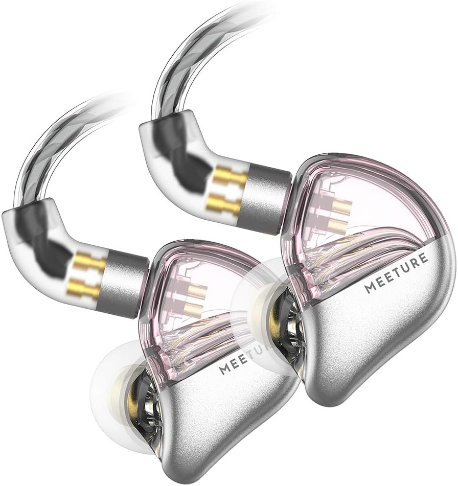 SIMGOT MT3 Hi-Res in-Ear Monitor Headphones, IEM Earphones with Detachable Cable, Noise-Isolating Musician Headset with Dynamic Driver
