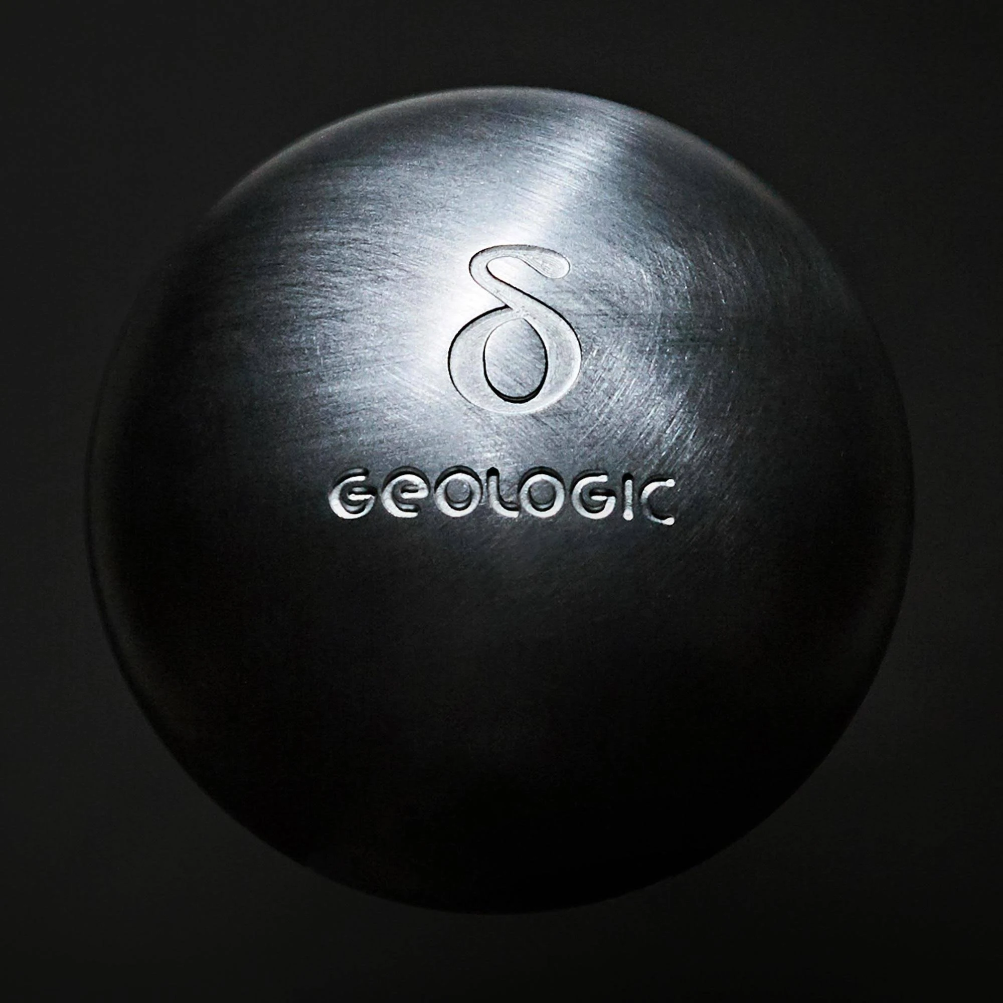 Geologic Petanque Boules Semi-Soft Competition (3) in Silver, Size 75mm 720 Grooved