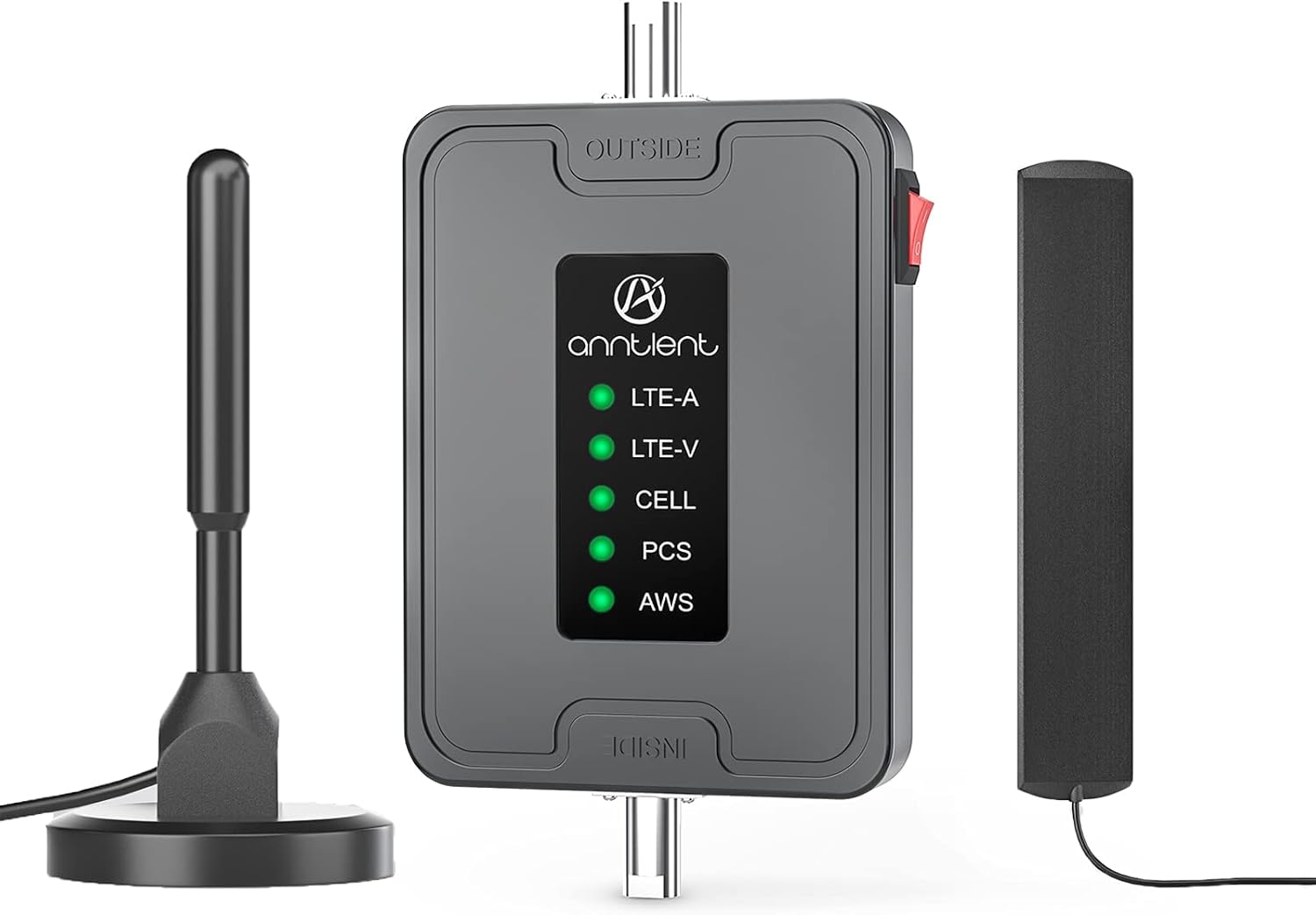 ANNTLENT Cell Phone Signal Booster for Car Auto RV Truck 5 Bands, Apply to All U.S. Carriers | Verizon AT&T Sprint | Amplifies 4G LTE 3G 2G Signal