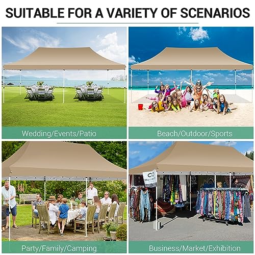 10x10 Pop Up Canopy Tent with 4 Sidewalls and Mesh Windows 2.0