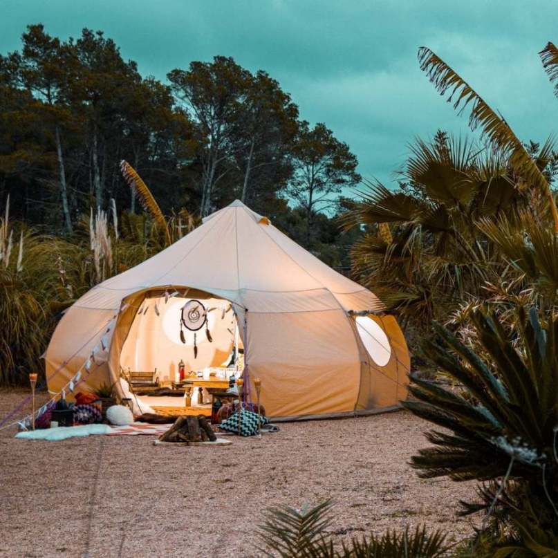 4m Luna Bell Tent - Canvas Lite 200