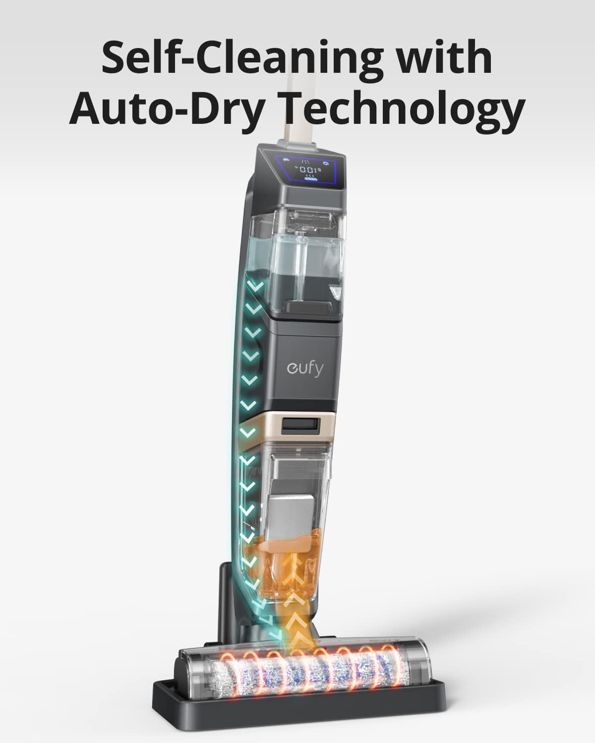 eufy by Anker, WetVac W31, Cordless All-in-One Wet Dry Vacuum Cleaner and Mop with Self-Cleaning and Auto-Dry Technology for Hard Floors and Carpets