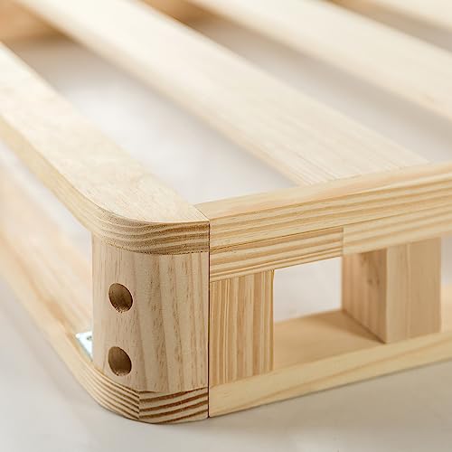 ZINUS Edgar 4 Inch Wood Box Spring, Mattress Foundation, Sturdy Wood Structure, Low Profile, Easy Assembly, King