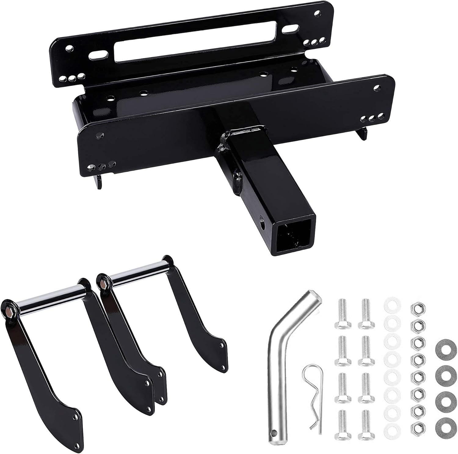 OFF ROAD BOAR Universal Winch Mount Plate - 15000Lbs Capacity Winch Mounting Hitch , Recovery Winch Cradle