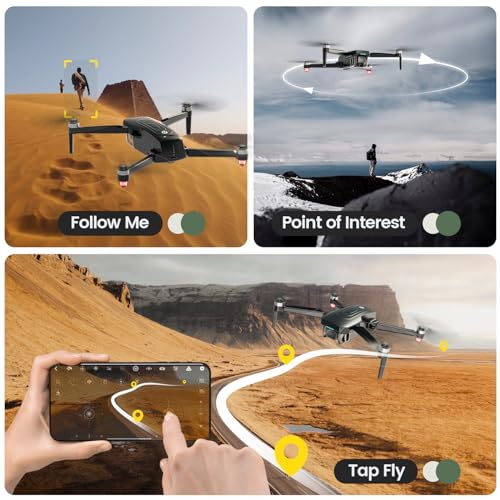 Holy Stone GPS Drone With 4K EIS Camera For Adults, HS175G 249g Foldable RC Quadcopter With Auto Return, Follow Me, 60 Mins Flight Time