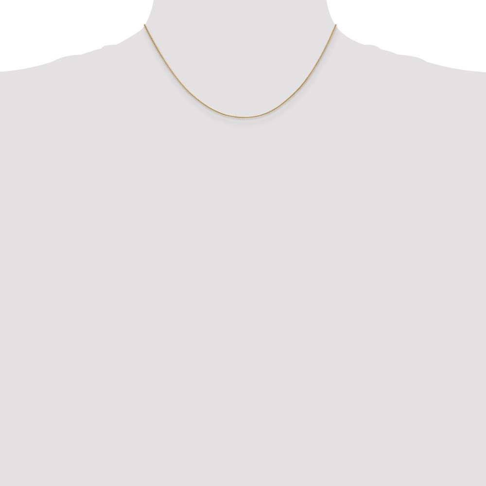 Auriga 14k Yellow Gold .85mm Wheat Chain Necklace 16inch for Women