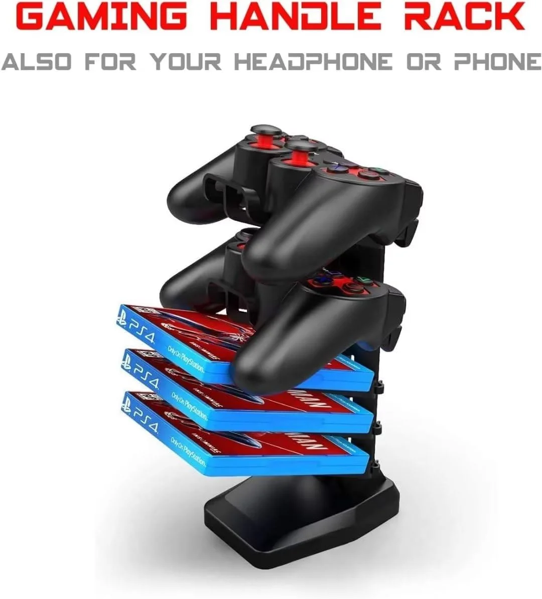 Waleaf Ergonomic Gaming Desk 55 Inch, T Shaped Office PC Computer Desk with Full Desk Mouse Pad, Gamer Tables with Gaming Handle Rack