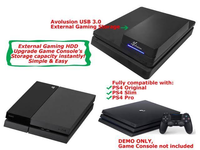 Avolusion HDDGear Pro 3tb (3000GB) 7200RPM 64MB Cache USB 3.0 External Gaming Hard Drive (designed for PS4 Pro, Slim, Original)