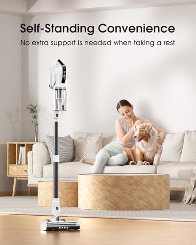 Cordless Vacuum Cleaner, 580W 48KPA 65Mins Runtime Fast Charging Vacuum Cleaner