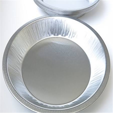 Chief Heavy Duty Reusable/ Disposable 9 1/2 Deep Aluminum Pie Pans- #510 (25)