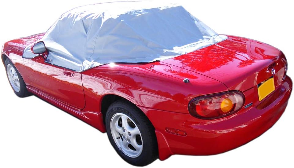 North American Custom Covers Compatible Soft Top Roof Protector Half Cover for Mazda Miata MX5 Mk1 Mk2 Mk2.5 (NA and NB Models only)